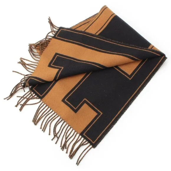 Hermes Cashmere Cles Do-h Scarf Brown Black